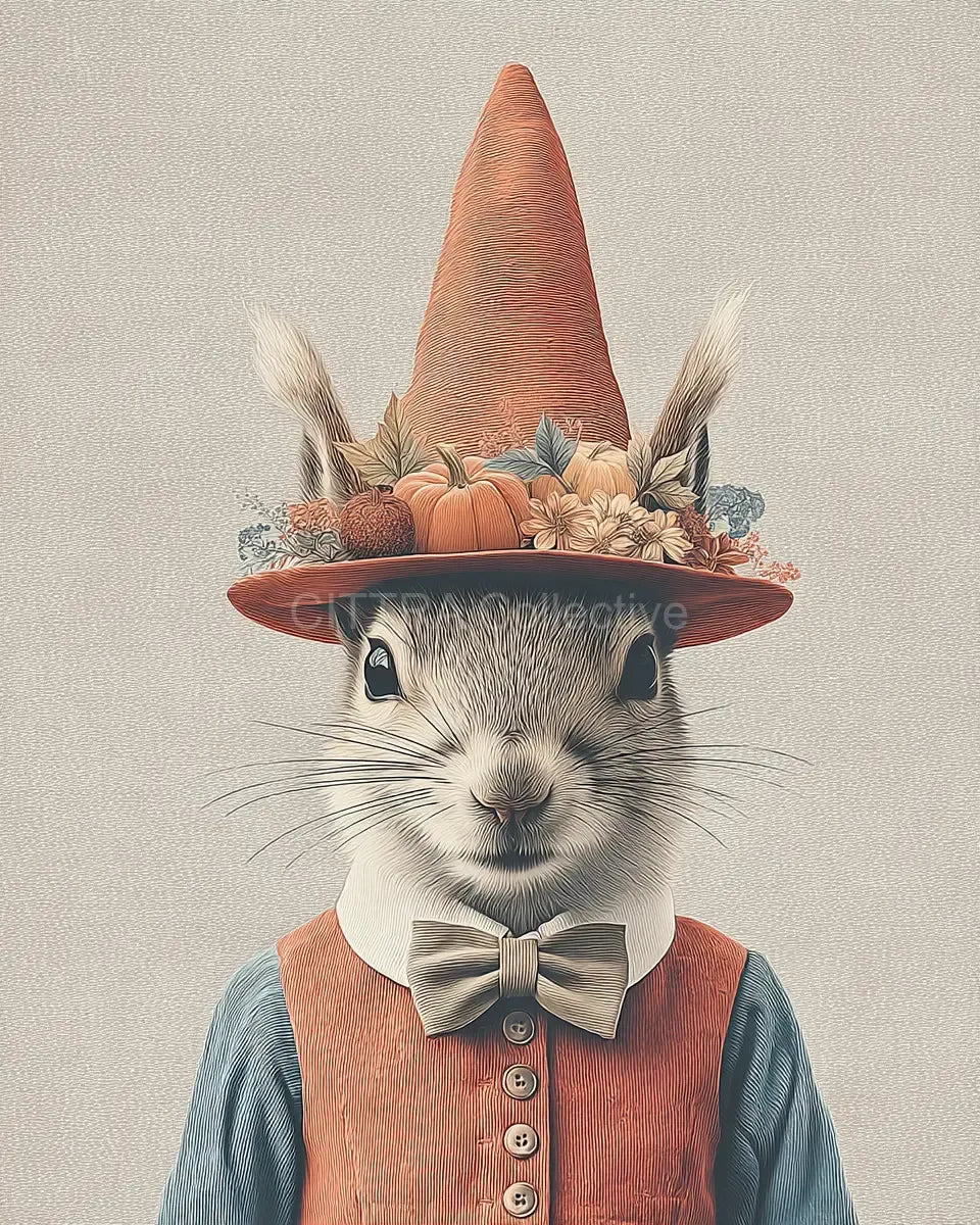 Halloween Vintage Animal Portrait Midjourney Prompt - CITTRA Collective