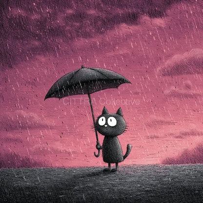 Whimsical Animals in Rain Midjourney Prompt - CITTRA Collective