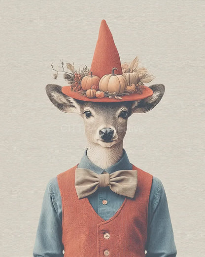Halloween Vintage Animal Portrait Midjourney Prompt - CITTRA Collective