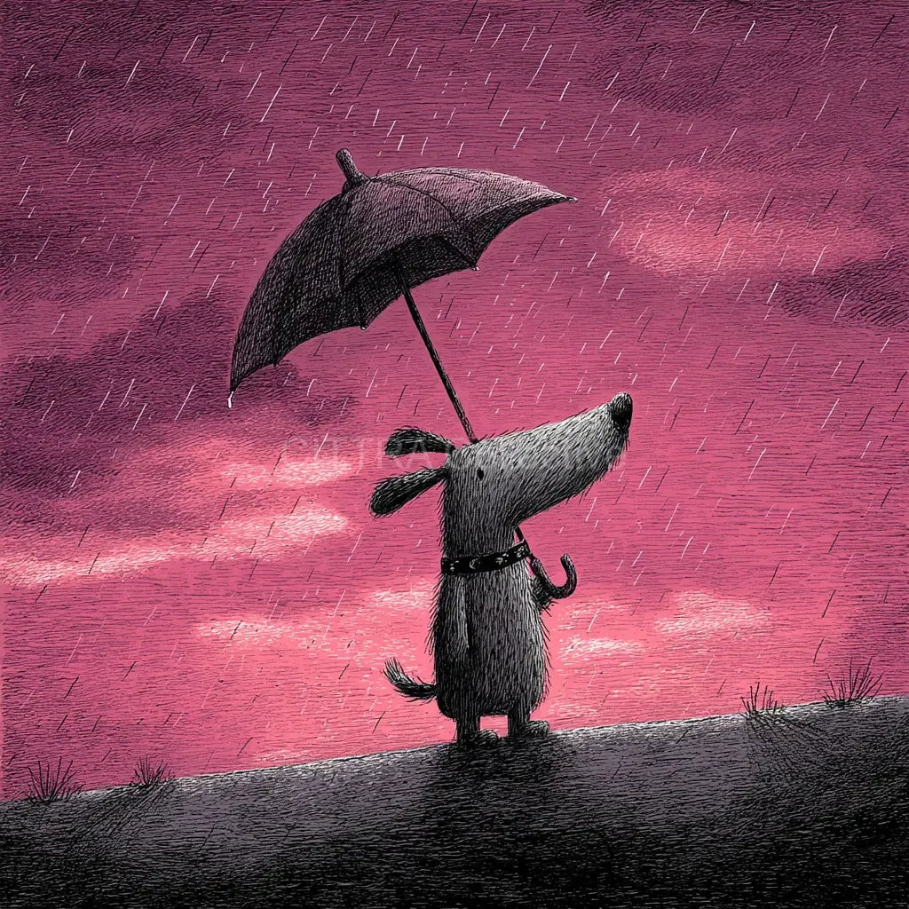 Whimsical Animals in Rain Midjourney Prompt - CITTRA Collective