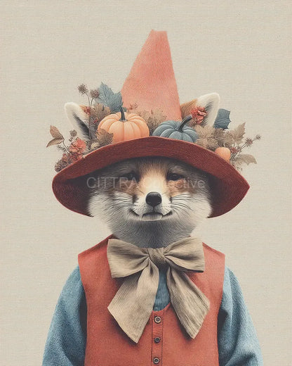 Halloween Vintage Animal Portrait Midjourney Prompt - CITTRA Collective