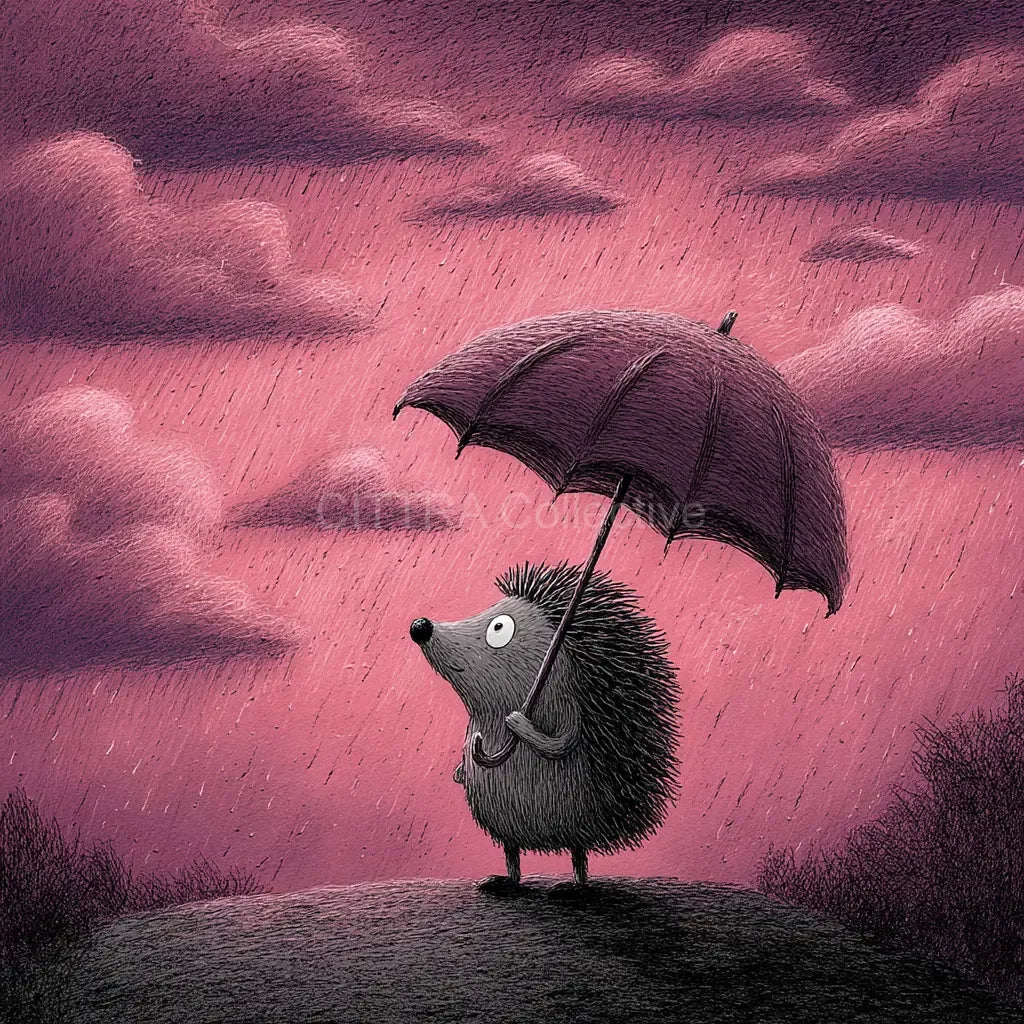 Whimsical Animals in Rain Midjourney Prompt - CITTRA Collective