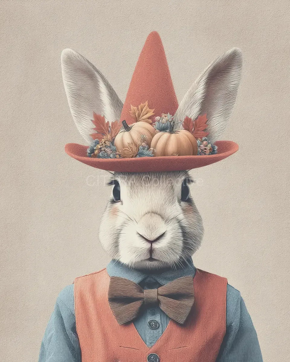 Halloween Vintage Animal Portrait Midjourney Prompt - CITTRA Collective