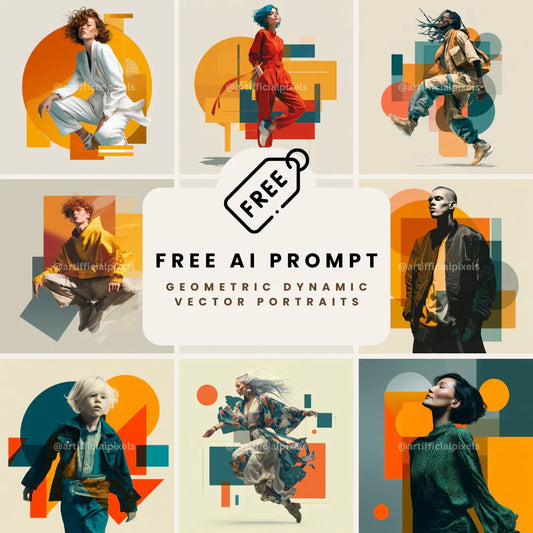 Dynamic Portraits AI Art Generator – Midjourney Prompt Pack with Images - CITTRA Collective