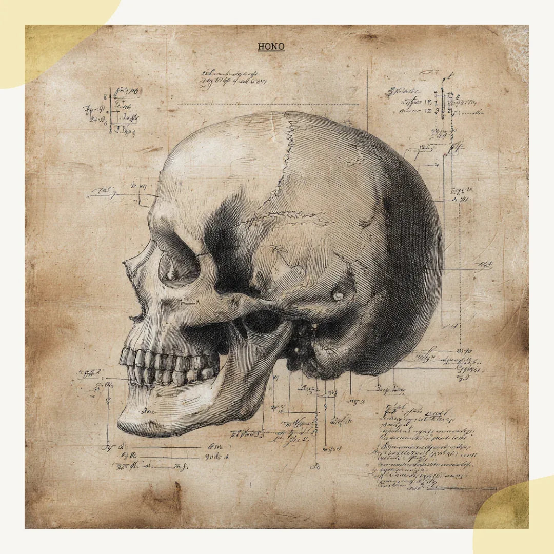 Historic-medical-illustration-of-a-human-body-part-Midjourney-generated-art-in-copperplate-engraving-style-on-aged-paper-with-Latin-labels-skull