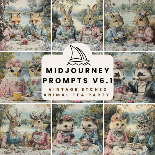 Victorian Animal Tea Party Prompt - CITTRA Collective