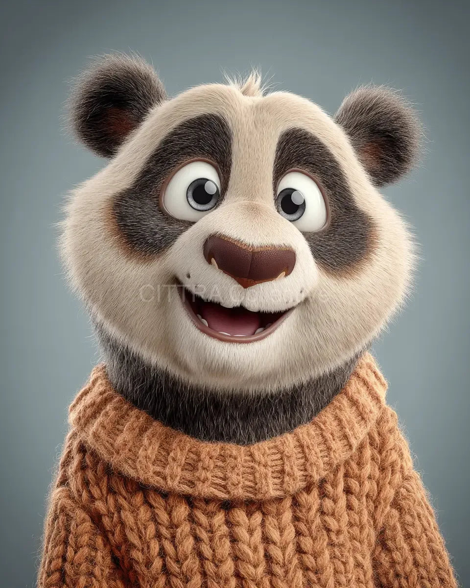 Pixar Style Animals Wearing Orange Jumpers Midjourney Prompt - CITTRA Collective