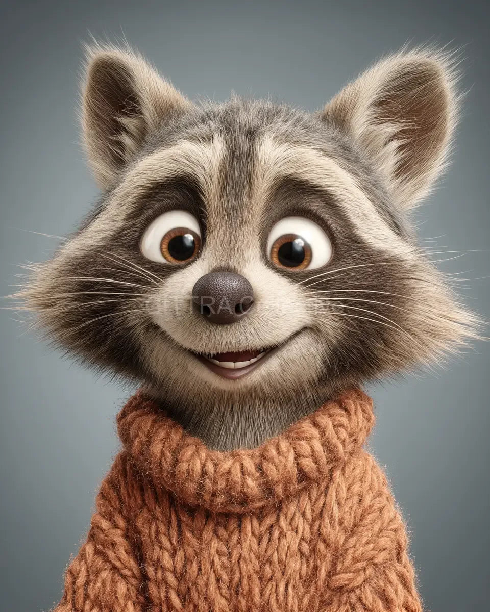 Pixar Style Animals Wearing Orange Jumpers Midjourney Prompt - CITTRA Collective