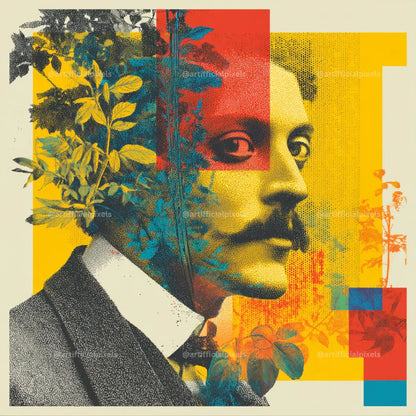 Vintage Abstract Pop Art Portrait Prompt for Midjourney AI Image Generator - CITTRA Collective