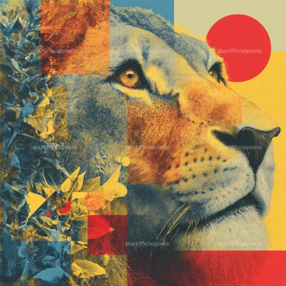 Vintage Abstract Pop Art Portrait Prompt for Midjourney AI Image Generator - CITTRA Collective