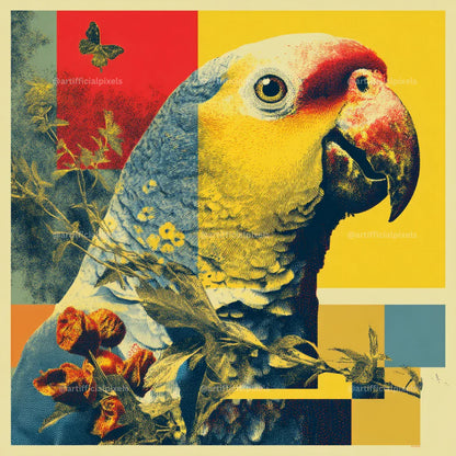 Vintage Abstract Pop Art Portrait Prompt for Midjourney AI Image Generator - CITTRA Collective