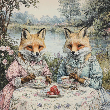 Victorian Animal Tea Party Prompt - CITTRA Collective