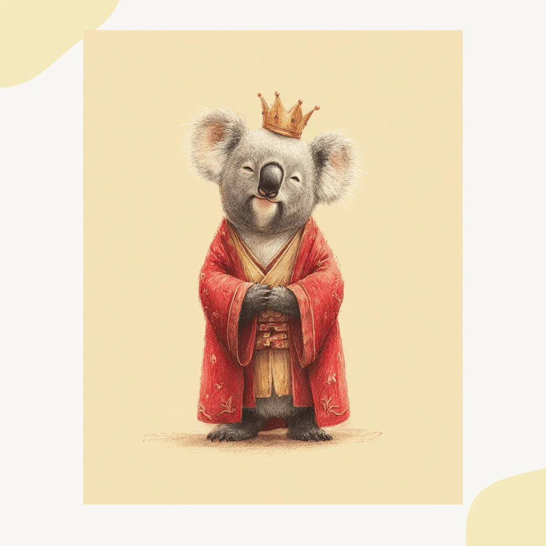 Midjourney Prompt for Creating Cute Hanfu Animal AI Generated Art Posters - CITTRA Collective
