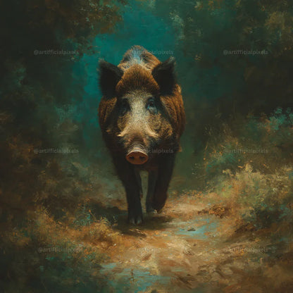 Painterly Wildlife Portraits AI Art Generator – Midjourney Prompt Pack with Images - CITTRA Collective