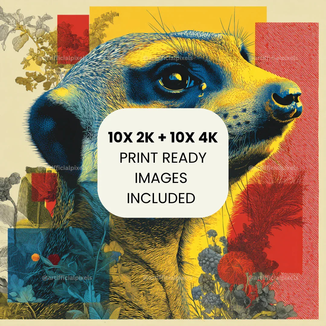 Vintage Abstract Pop Art Portrait Prompt for Midjourney AI Image Generator - CITTRA Collective