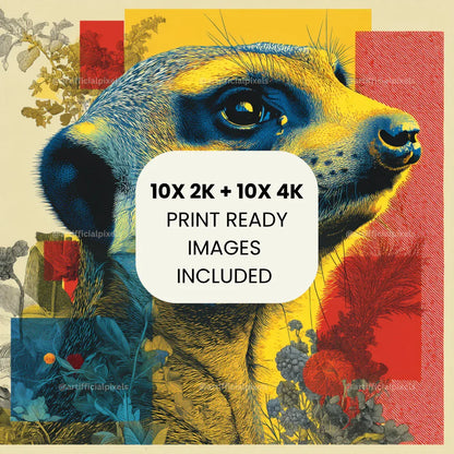 Vintage Abstract Pop Art Portrait Prompt for Midjourney AI Image Generator - CITTRA Collective