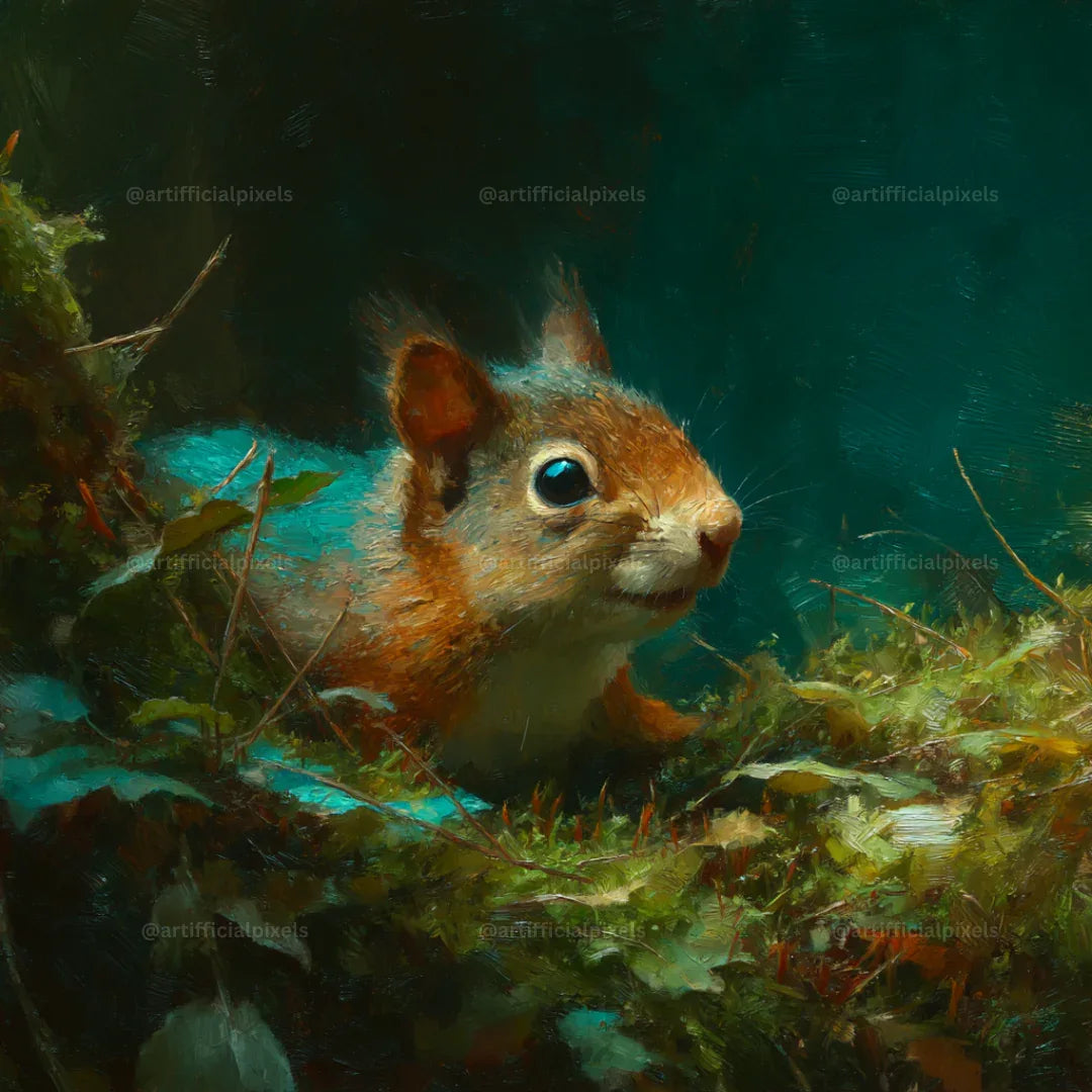 Painterly Wildlife Portraits AI Art Generator – Midjourney Prompt Pack with Images - CITTRA Collective