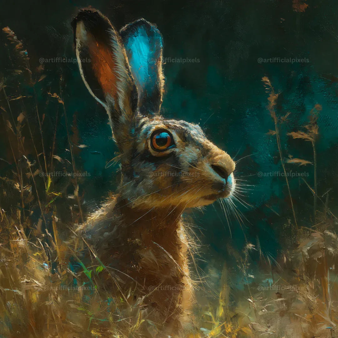 Painterly Wildlife Portraits AI Art Generator – Midjourney Prompt Pack with Images - CITTRA Collective