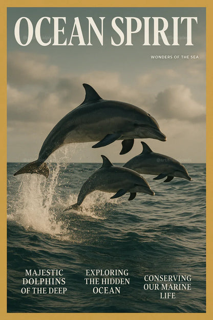 Cinematic Wildlife Magazine Poster AI Art Generator – Midjourney Prompt Pack with Images - CITTRA Collective