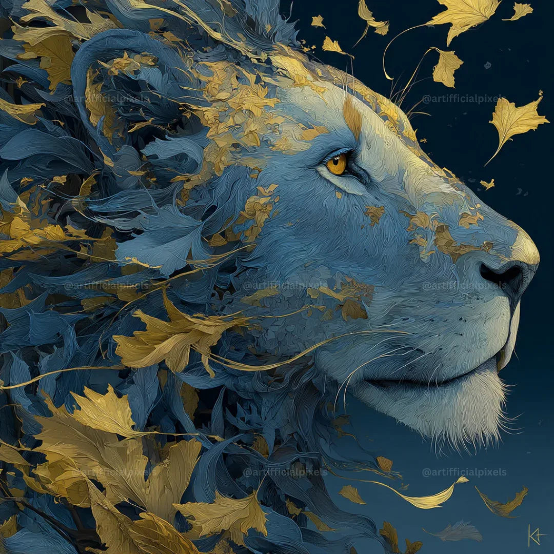 Golden Gothic Animal AI Art Prompts – Midjourney Pack with Images - CITTRA Collective
