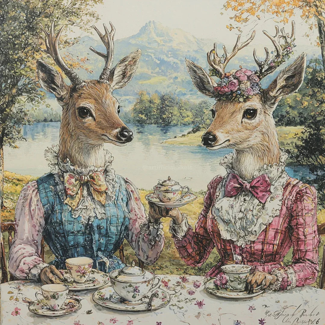 Victorian Animal Tea Party Prompt - CITTRA Collective
