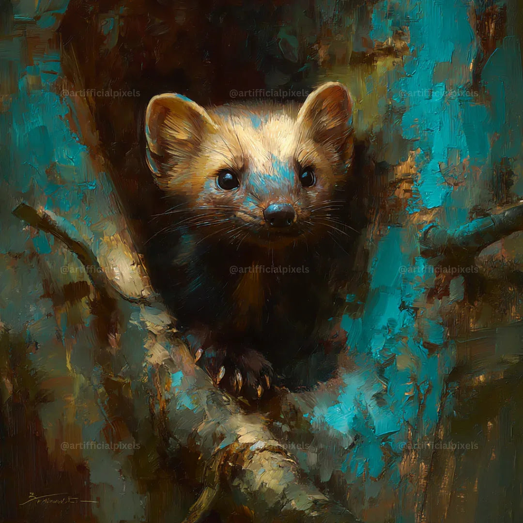 Painterly Wildlife Portraits AI Art Generator – Midjourney Prompt Pack with Images - CITTRA Collective