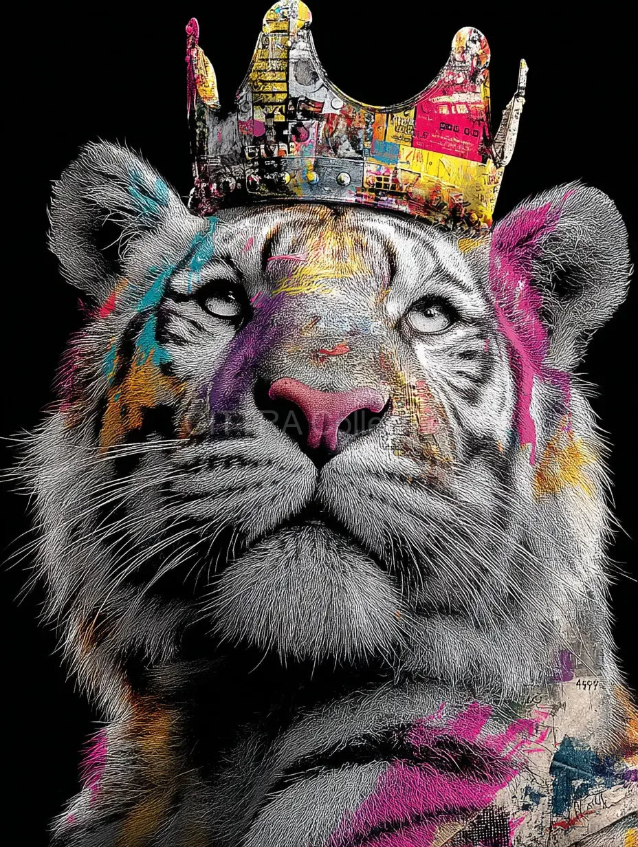 Graffiti Animal Portraits in Crowns Prompt - CITTRA Collective