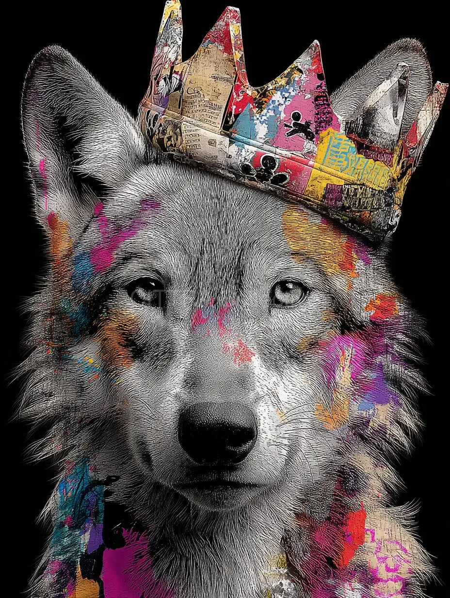 Graffiti Animal Portraits in Crowns Prompt - CITTRA Collective