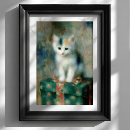 Kitten on a Christmas Present - CITTRA Collective