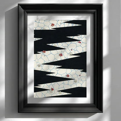 Abstract Japanese Floral Stream Print - CITTRA Collective