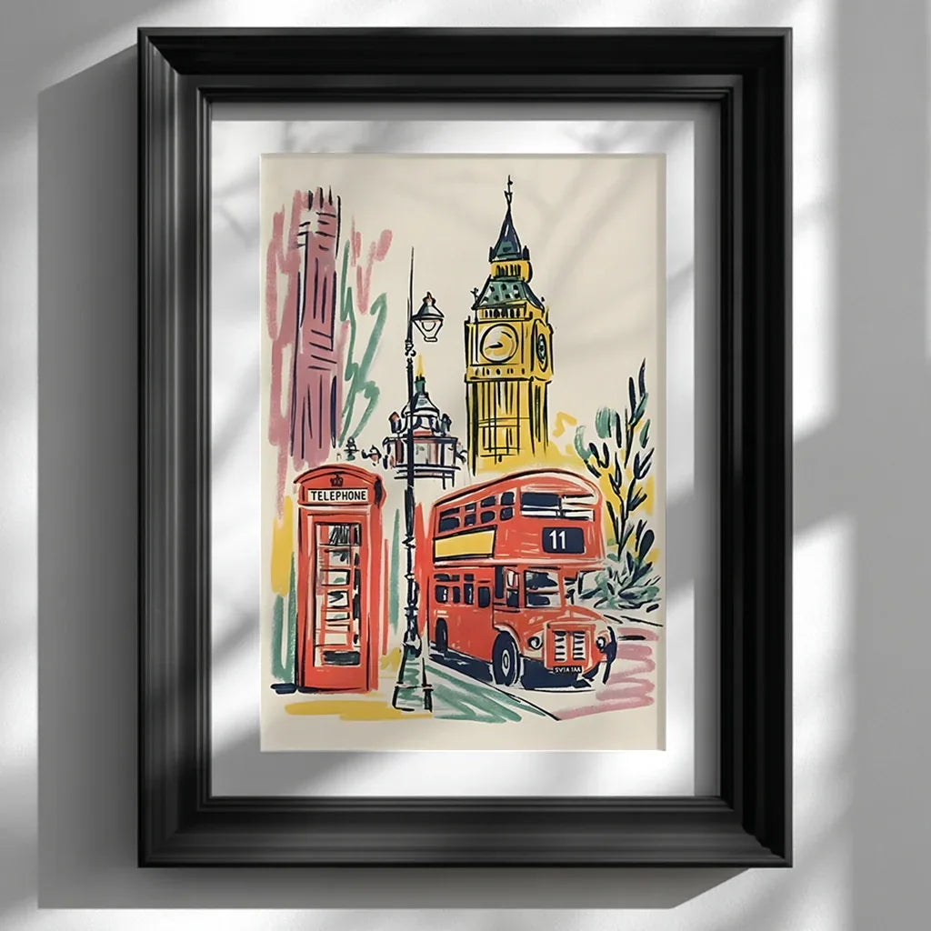 Illustrated London City Travel Print - CITTRA Collective