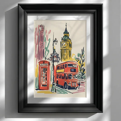 Illustrated London City Travel Print - CITTRA Collective