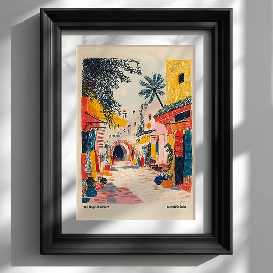 Marrakesh Souks Cultural Art Print - CITTRA Collective