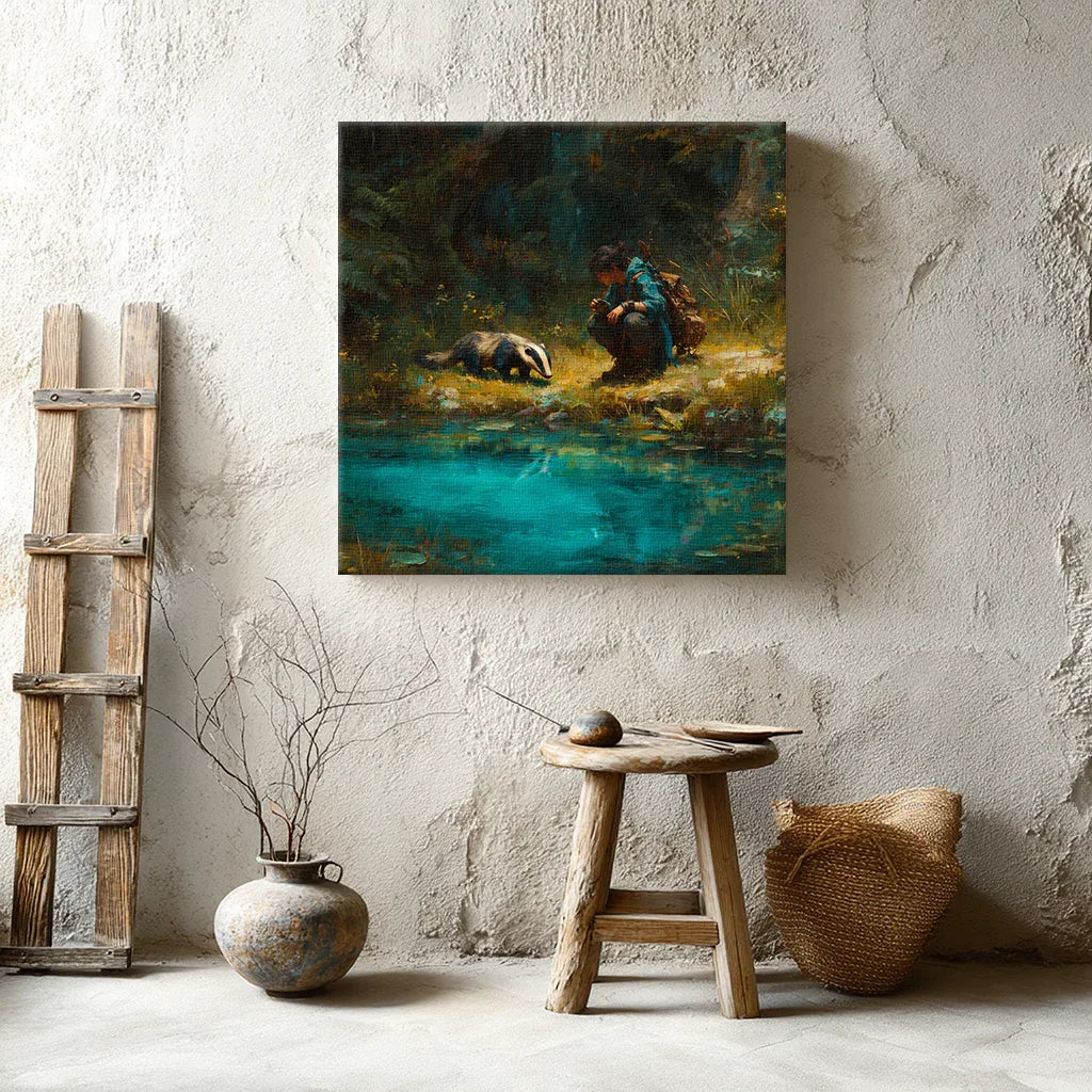 Forest Companions by the Water AI Art Prompts – Midjourney Pack with Images - CITTRA Collective