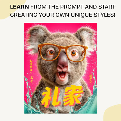 Midjourney Prompt for Animal AI Generated Posters & Digital Art - CITTRA Collective