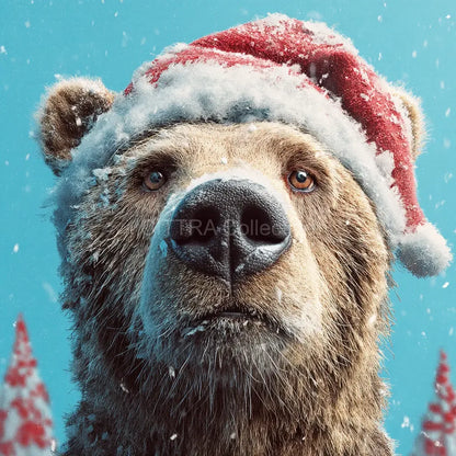 Portraits of Festive Animals Wearing Santa Hats | Midjourney Prompt Bundle - CITTRA Collective