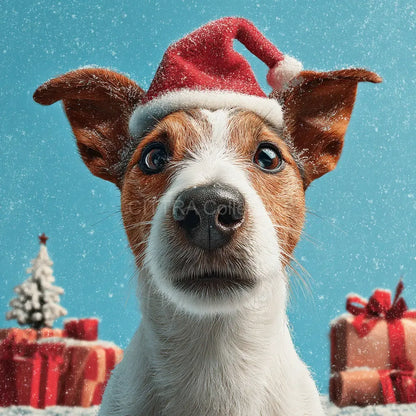 Portraits of Festive Animals Wearing Santa Hats | Midjourney Prompt Bundle - CITTRA Collective