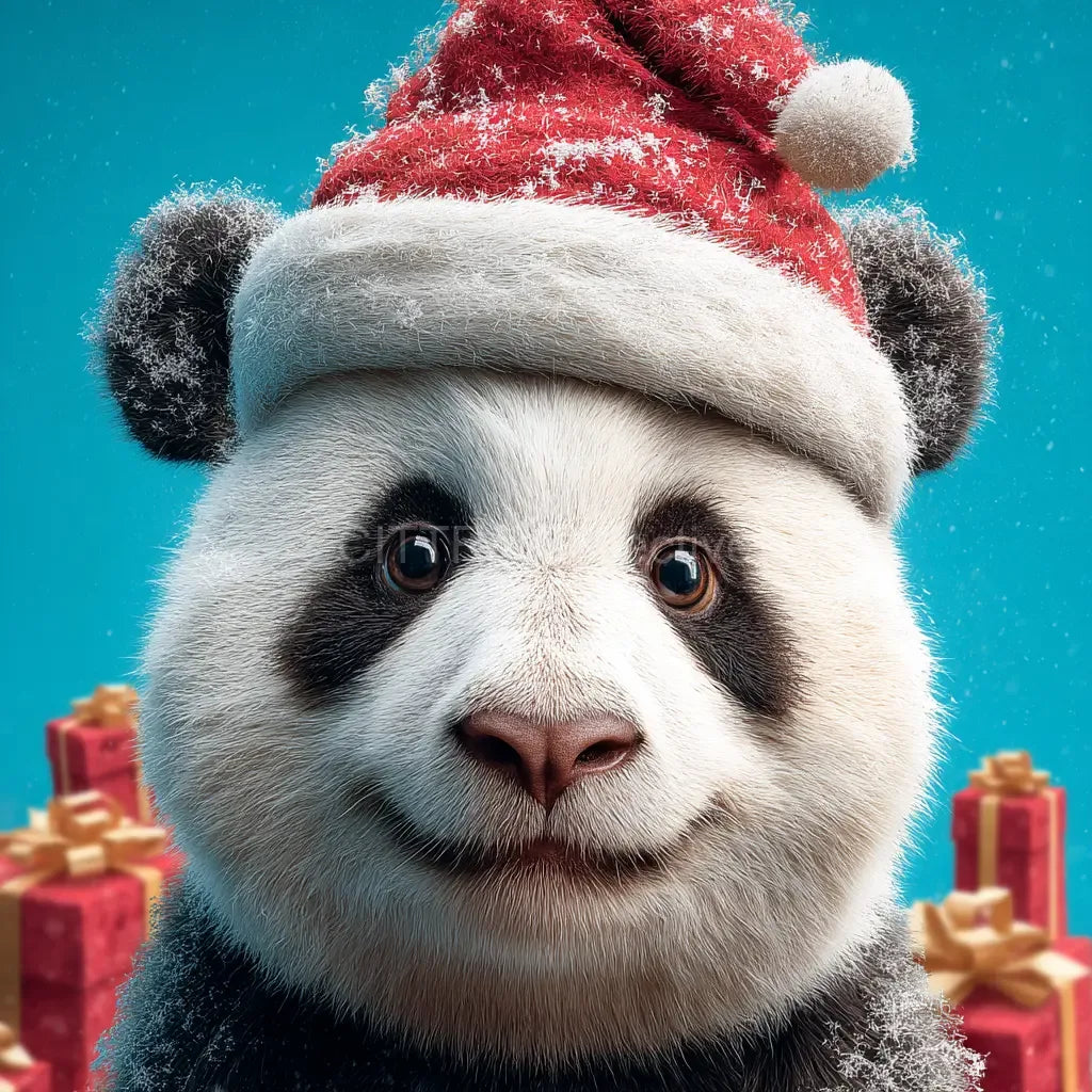 Portraits of Festive Animals Wearing Santa Hats | Midjourney Prompt Bundle - CITTRA Collective