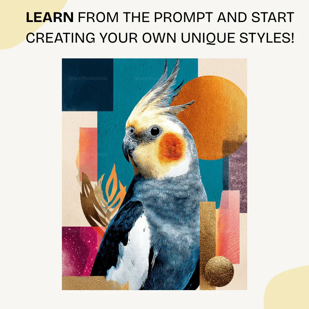 Stylised Midjourney Prompt for AI Generated Pop Art Animal Portraits - CITTRA Collective