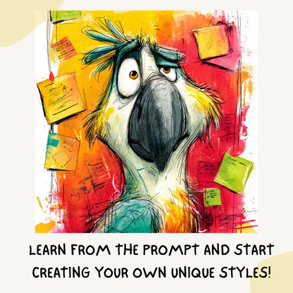 Sketchbook Animal AI Art Prompt for Midjourney AI Image Generator - CITTRA Collective