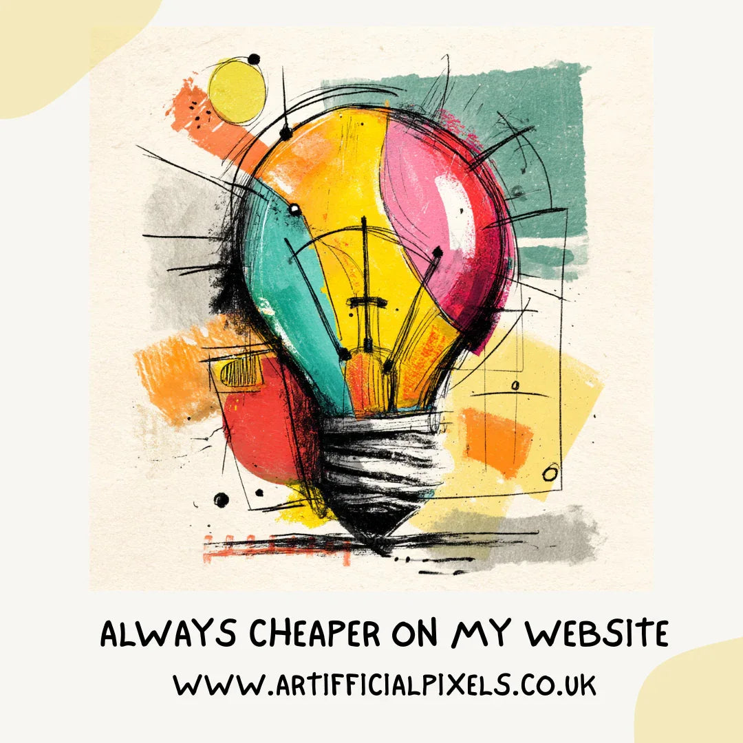 Messy Colourful Sketchpad Icons AI Art Prompt for Midjourney AI Image Generator - CITTRA Collective