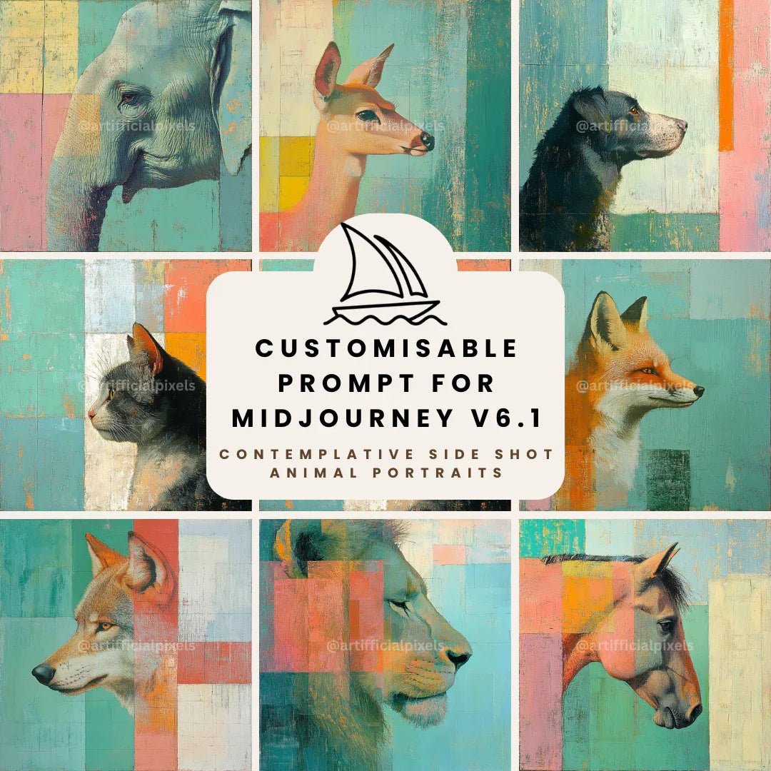 contemptlative-animal-side-shot-portraits-midjourney-ai-prompt-front