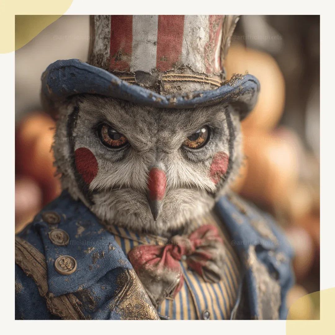 Editable Midjourney Prompt for Creepy American Halloween Animal Clowns - CITTRA Collective
