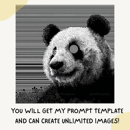 customisable-midjourney-ai-art-prompt-to-create-weird-illusion-animal-portraits-panda