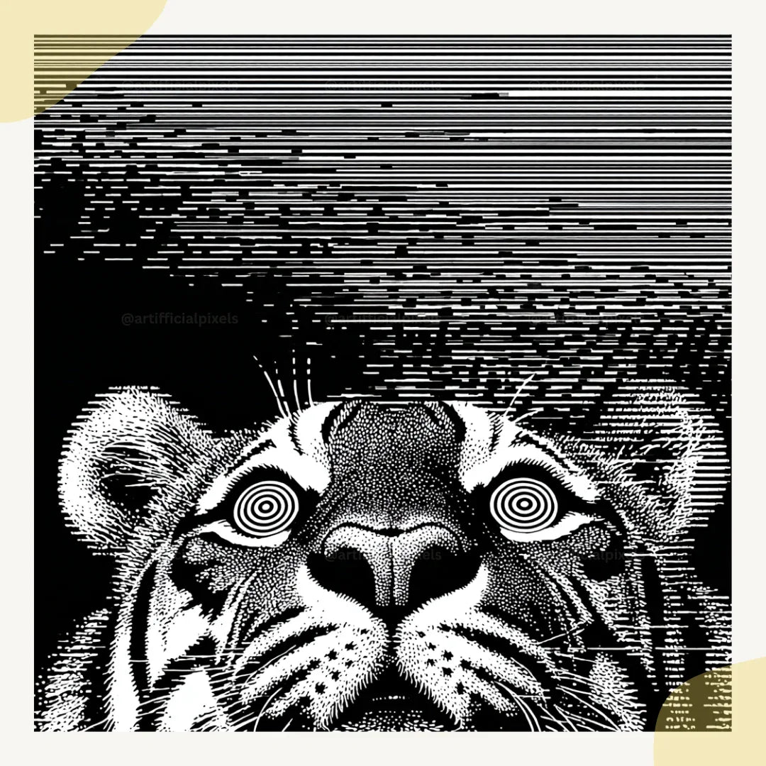 customisable-midjourney-ai-art-prompt-to-create-weird-illusion-animal-portraits-tiger