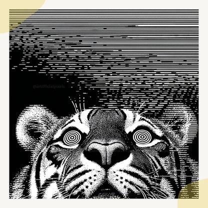 customisable-midjourney-ai-art-prompt-to-create-weird-illusion-animal-portraits-tiger