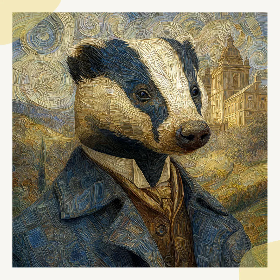 Mosaic Watercolour Animal Portraits Art Prompt for Midjourney AI Image Generator - CITTRA Collective