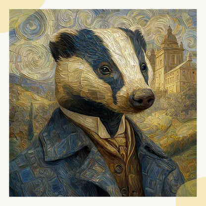 Mosaic Watercolour Animal Portraits Art Prompt for Midjourney AI Image Generator - CITTRA Collective