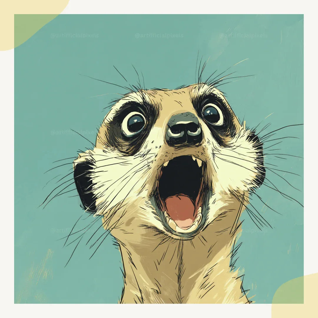Funny Illustrated Animal Sketch Art Prompt for Midjourney AI Image Generator - CITTRA Collective