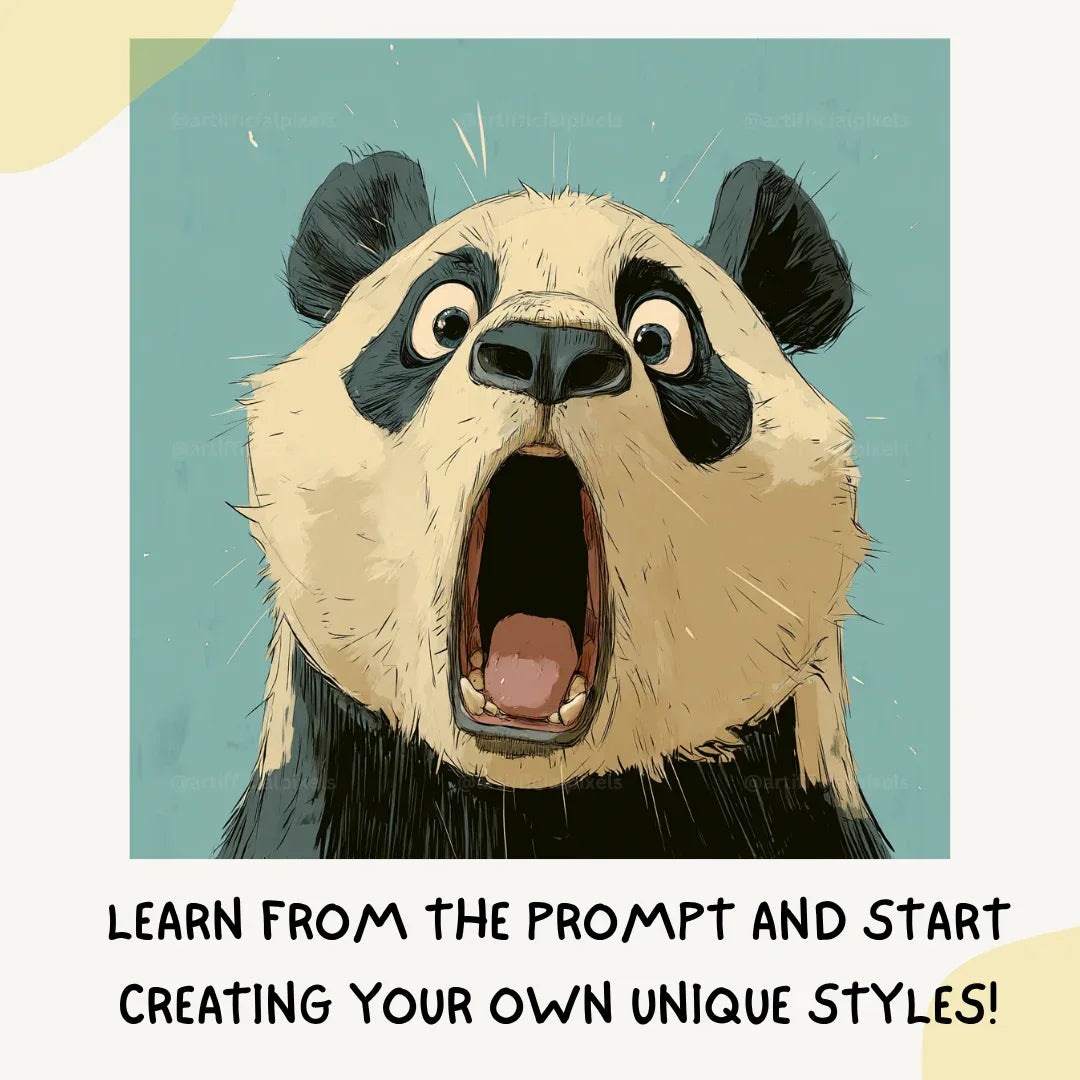 Funny Illustrated Animal Sketch Art Prompt for Midjourney AI Image Generator - CITTRA Collective